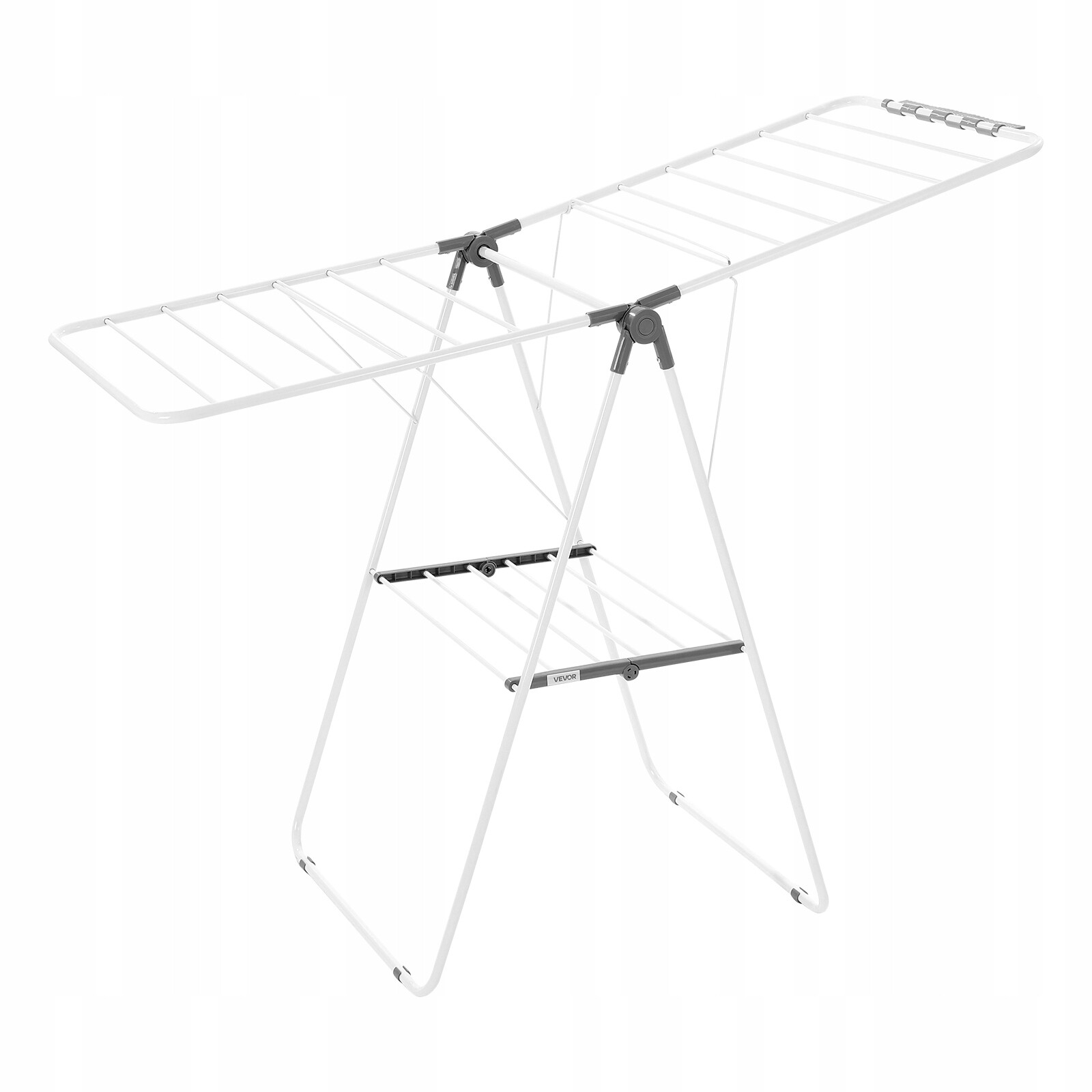 Vevor Suszarka Do Ubrań 2-Poziomowa Składana Regulowana Wysokość Suszenia