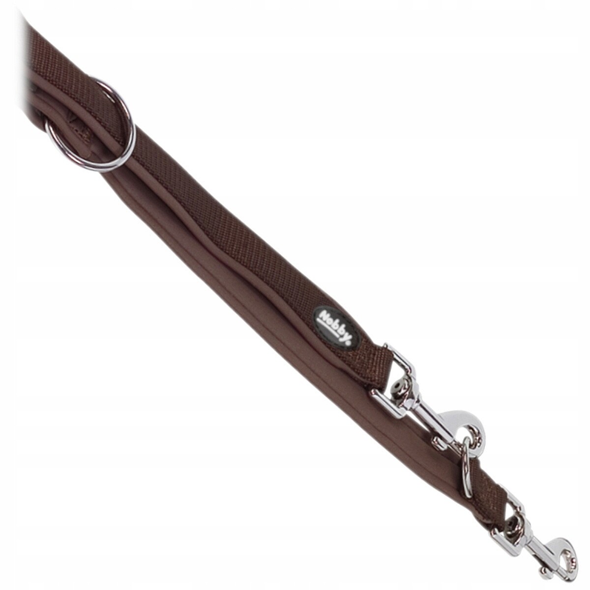 Vodítko Nobby páska neopren Classic Preno 200 cm 20/25 přepínací hnědá