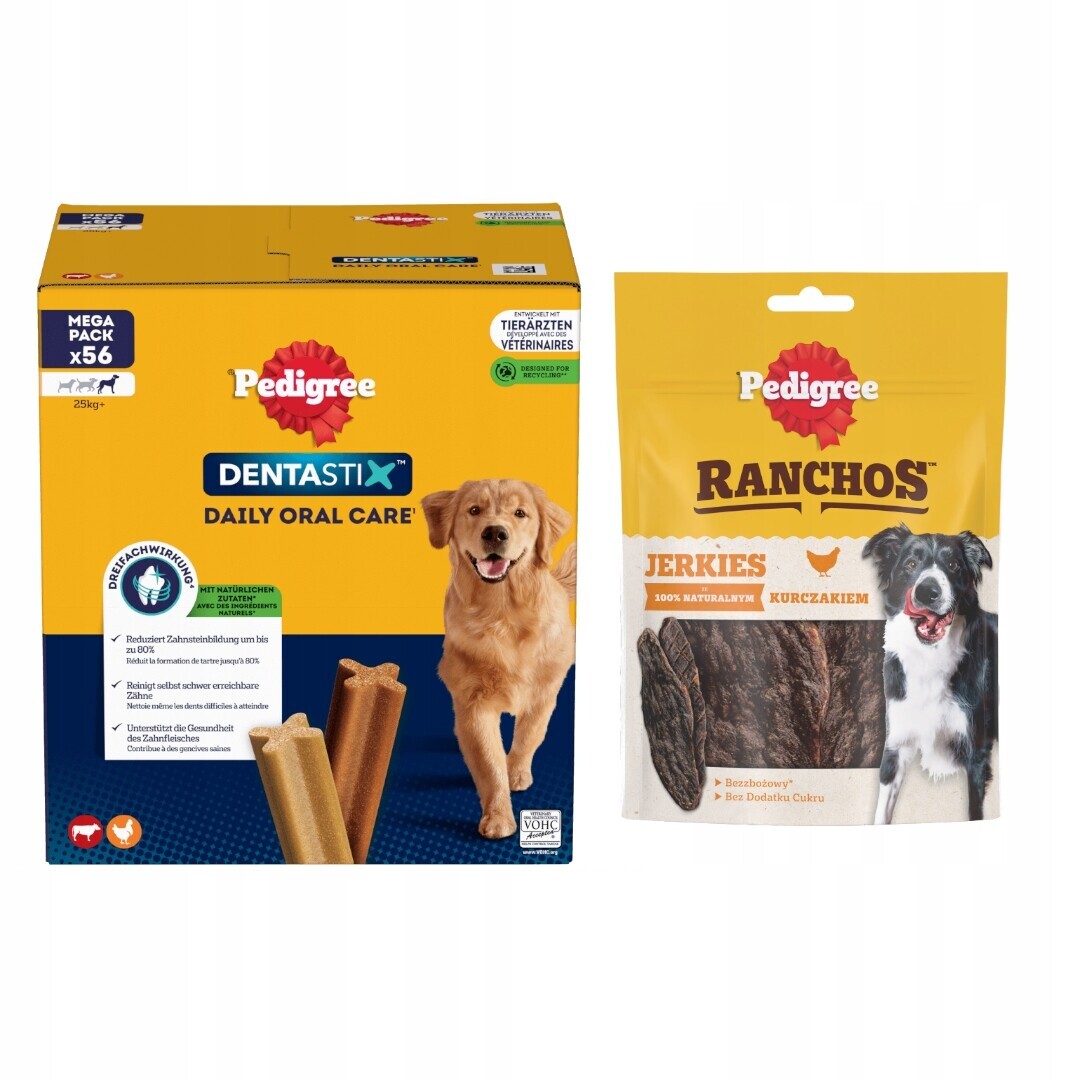 Pedigree Sada pamlsků pro psa Dentastix Ranchos Jerkies S kuřecím masem
