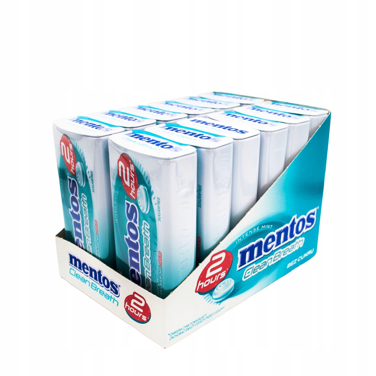 Mentos Clean Breath Intense Mint Tin 12x35g Sběrné balení Velkoobchod