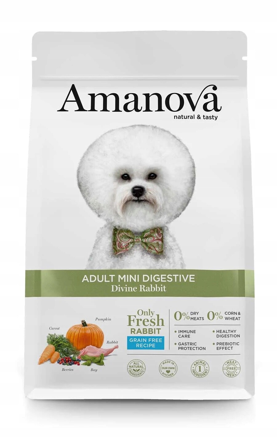 Amanova Dog Adult Mini Digestive Divine Rabbit – králík 7 kg