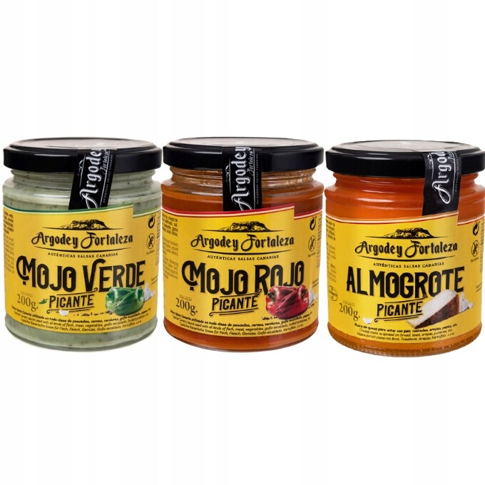 Omáčky z Kanárských ostrovů Sada Argodey Fortaleza Mojo Rojo Mojo Verde