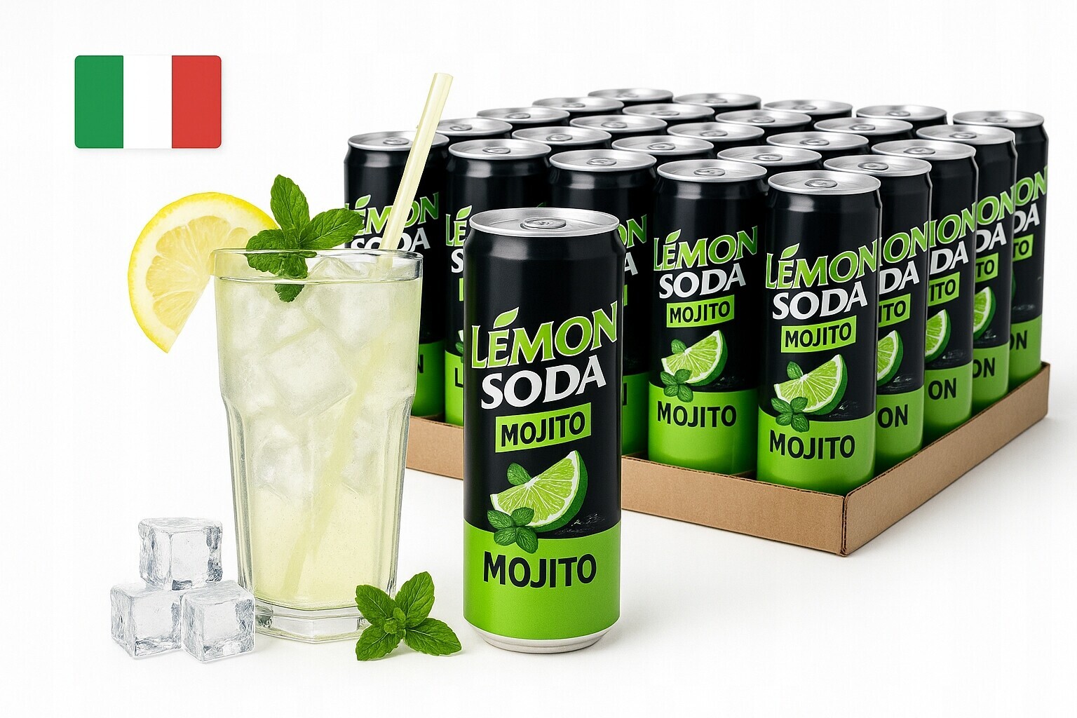 Lemon soda Mojito svařák Mohito (svařák) sycený nápoj italský bezalko
