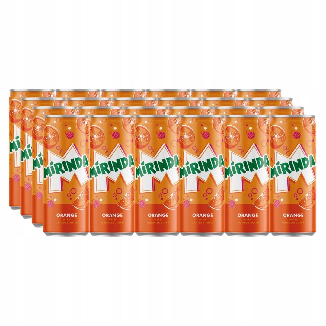 Mirinda perlivý nápoj v plechovce 24x300ml