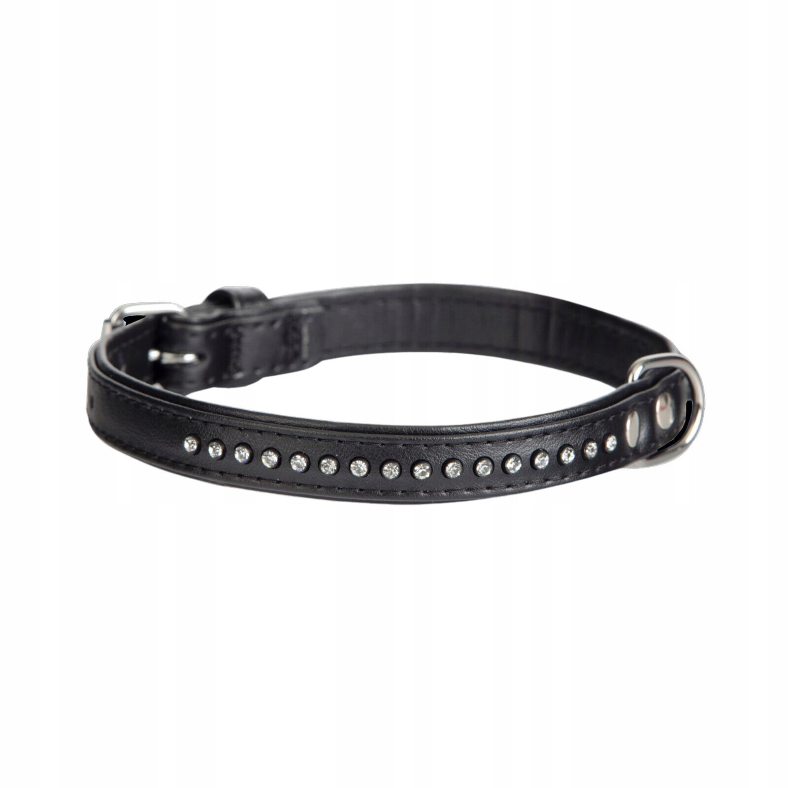 Dingo Ozdobný Obojek Pro Psa Glamour 1,4x35 Černý