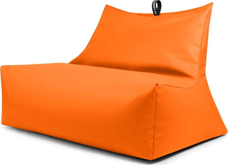 Oranžový sedací vak z imitace kůže Icy Sofa – So Soft?