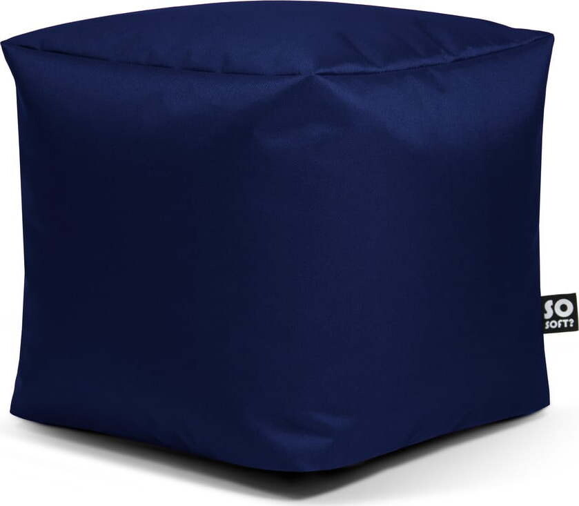 Tmavě modrý dětský sedací vak Cube M – So Soft?