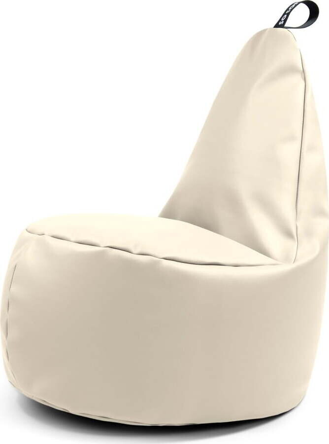 Béžový sedací vak z imitace kůže Lull XL – So Soft?