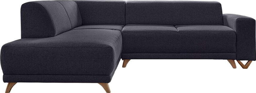 Antracitová rozkládací/s úložným prostorem rohová pohovka (levý roh/do L) Classy Sophie – Miuform