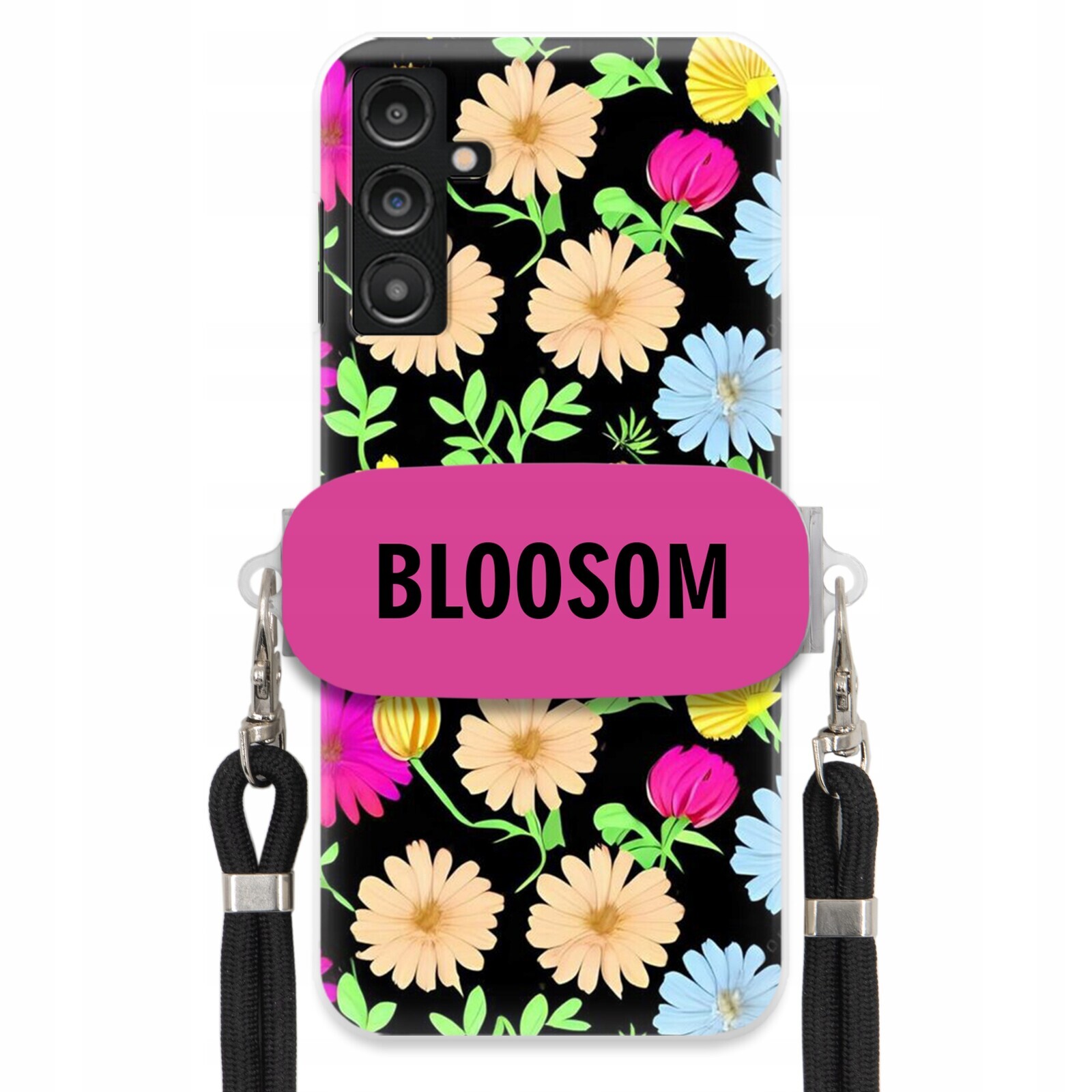 Pouzdro Crossbody Držák Pro Samsung A14 5G Kryt Case Květiny Bloosom Flower