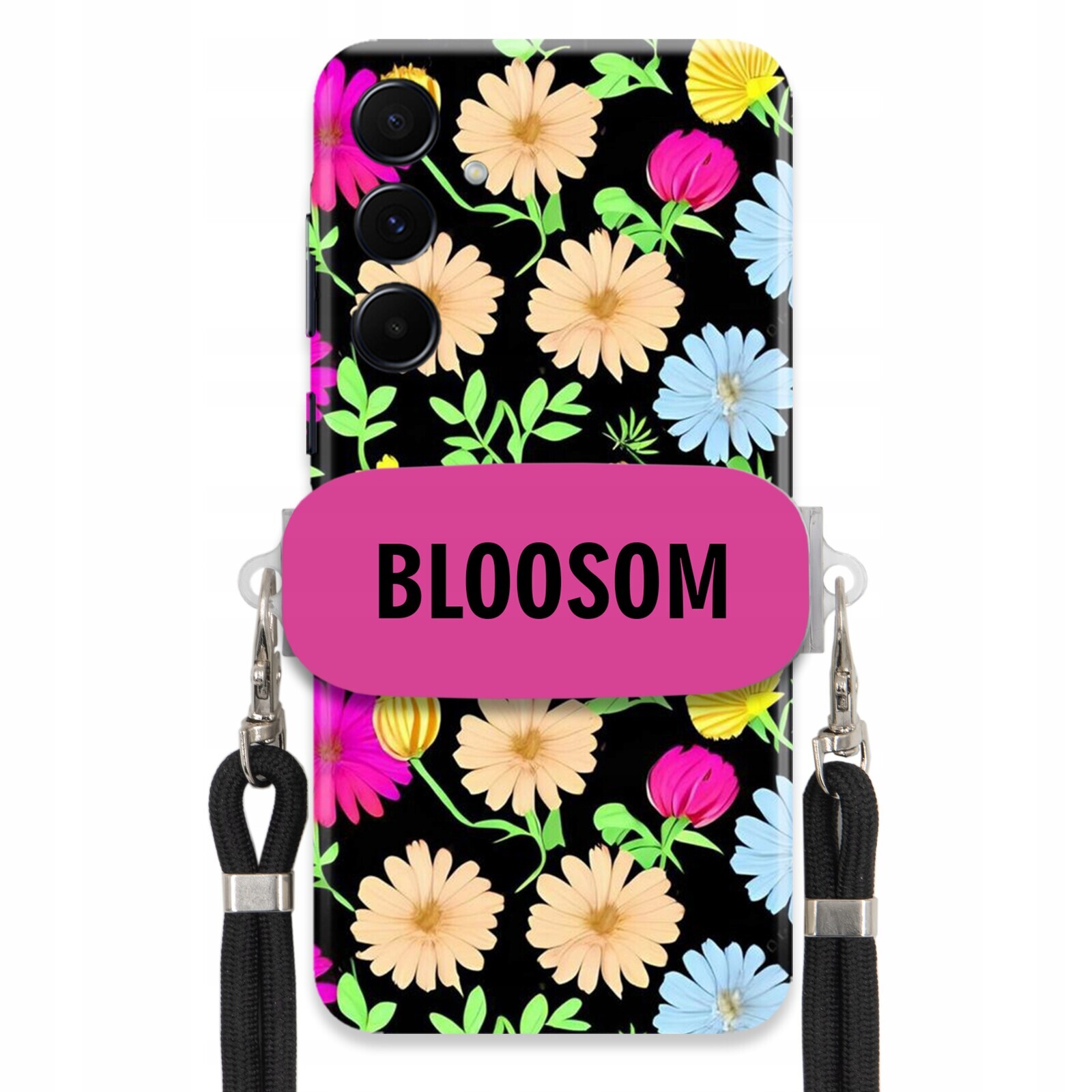 Pouzdro Crossbody Držák Pro Samsung A55 5G Kryt Case Květiny Bloosom Flower