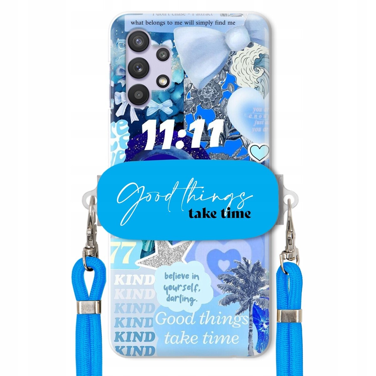 Pouzdro pro Samsung A32 4G Držák Crossbody vodítko Good Things Sea Lata