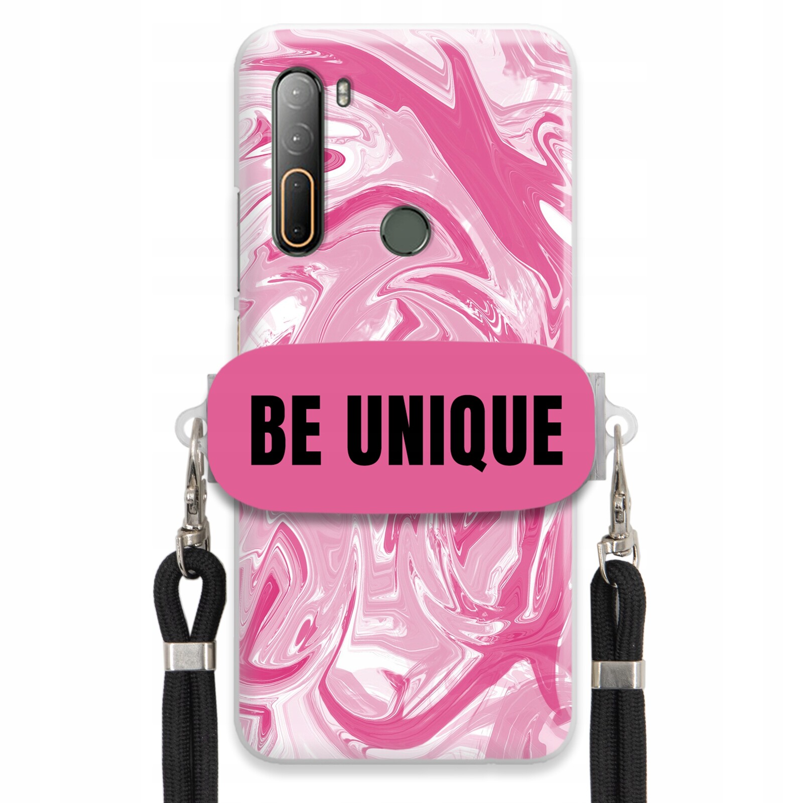 Pouzdro pro Htc Desire U20 5G Pouzdro úchytka Šňůrka Černá Růžová Mramorová Unikátní