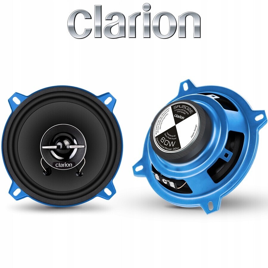 Clarion SRJ502E Reproduktory do auta 130 mm 2pásmové 60 W Max 30 W Rms
