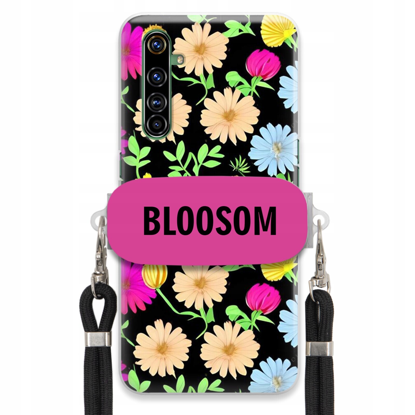 Pouzdro Crossbody Držák Pro Realme X50 Pro Kryt Case Květiny Bloosom Flower