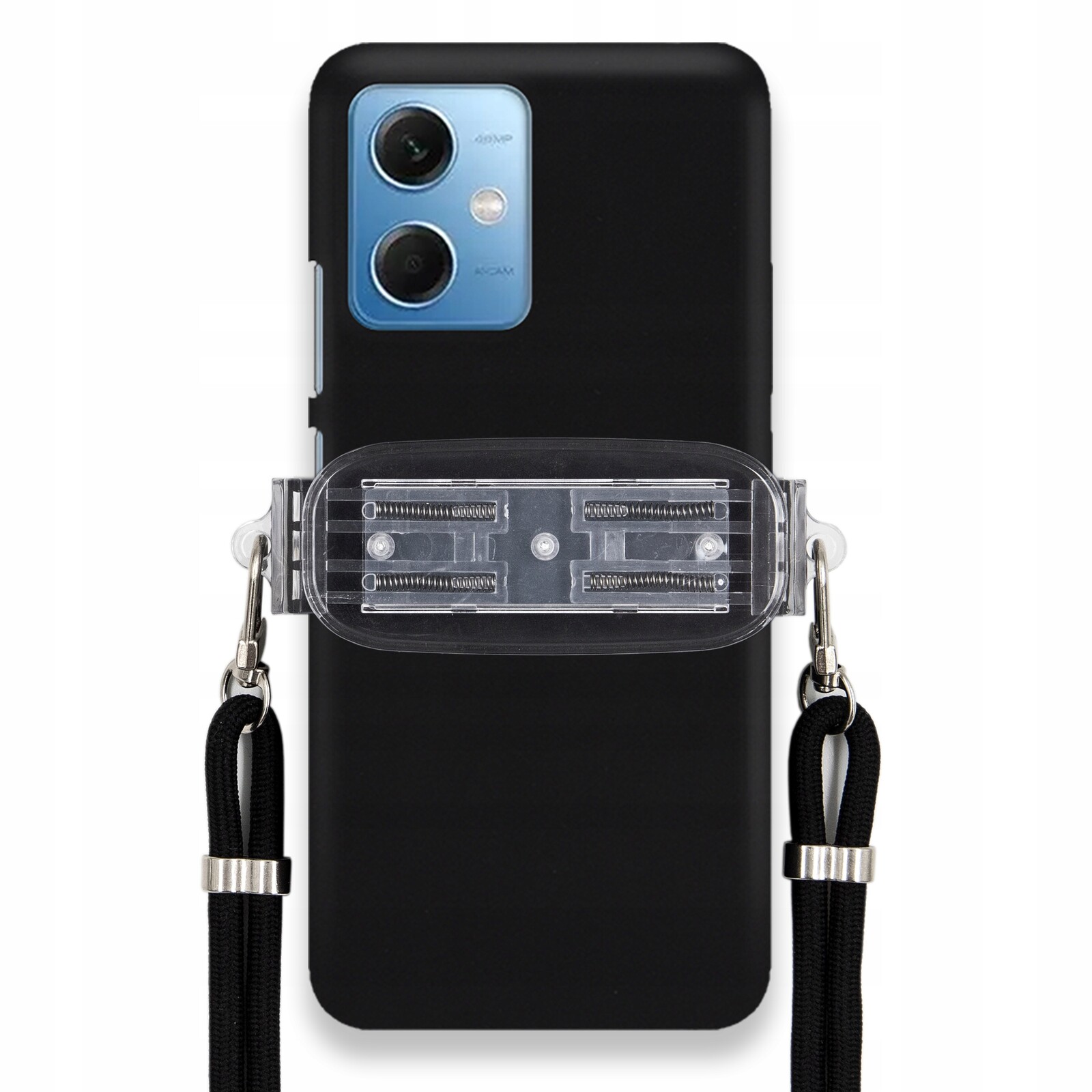 Pouzdro Pro Xiaomi Poco X5 Smooth Černé Pouzdro Univerzální Držák Černá Šňůra