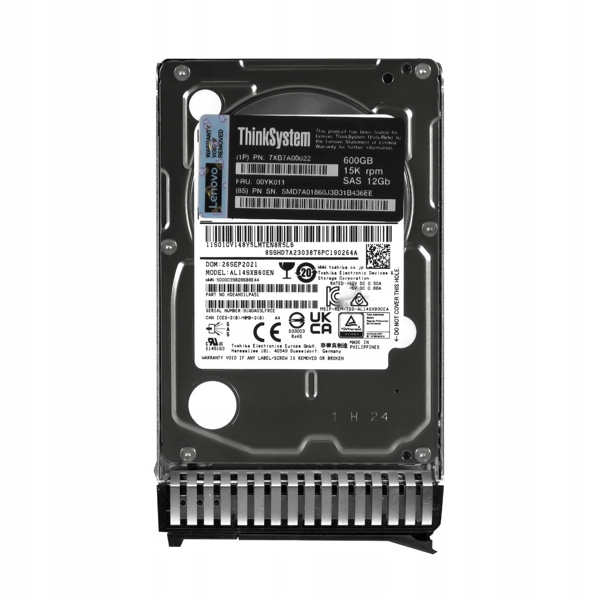 Lenovo 00YK011 600GB SAS-3 15K 256MB 2.5'' AL14SXB60EN