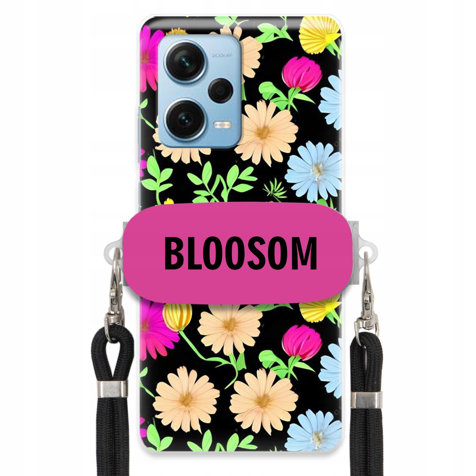 Pouzdro Crossbody Držák Pro Xiaomi Redmi Note 12 Pro Plus Case Květiny Bloosom