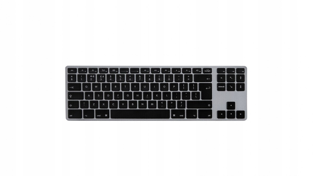 Hliníková klávesnice Mac Tenkeyless Rgb šedá