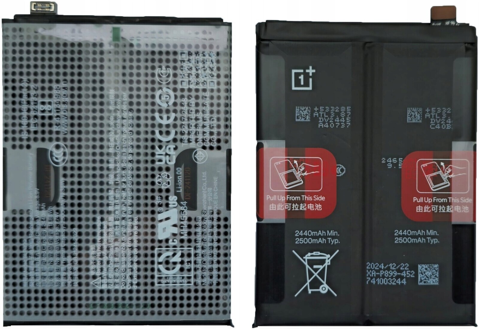 Originální Baterie Akumulátor Sevice Pack BLP899 OnePlus One+ 10 Pro 5G