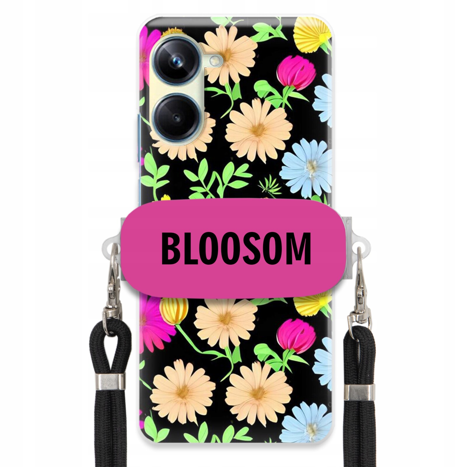 Pouzdro Crossbody Držák Pro Realme 10 Pro 5G Kryt Květiny Bloosom Flower