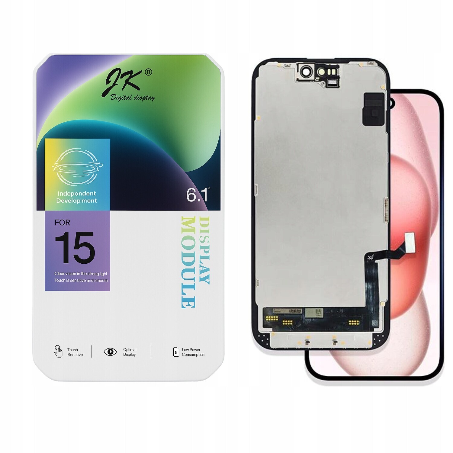 Modul LCD displej iPhone 15 Jk Náhrada Snadná instalace