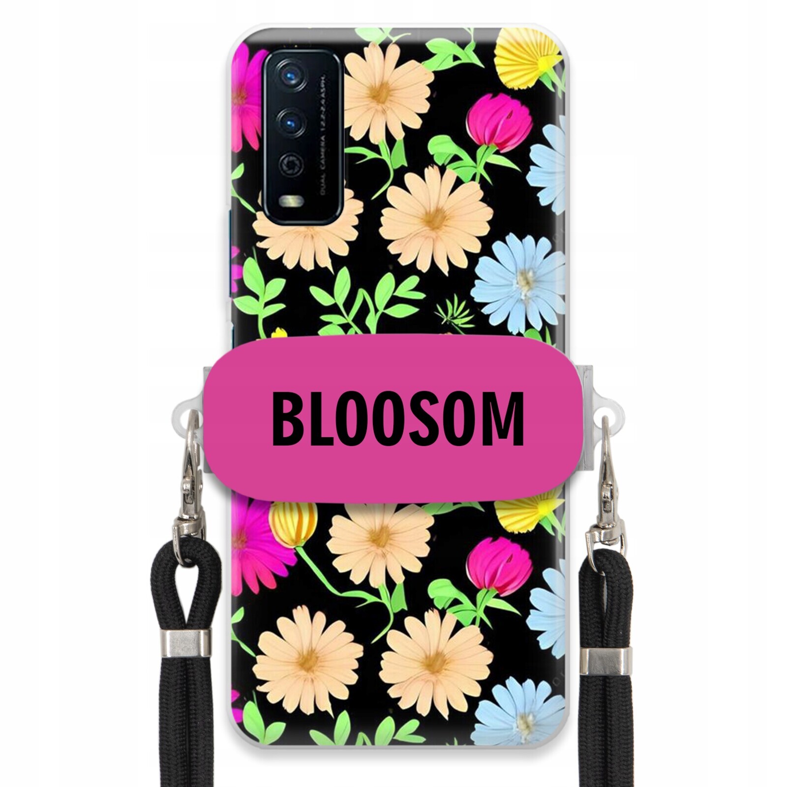 Pouzdro Crossbody Držák Pro Vivo Y11s Kryt Case Květiny Bloosom Flower