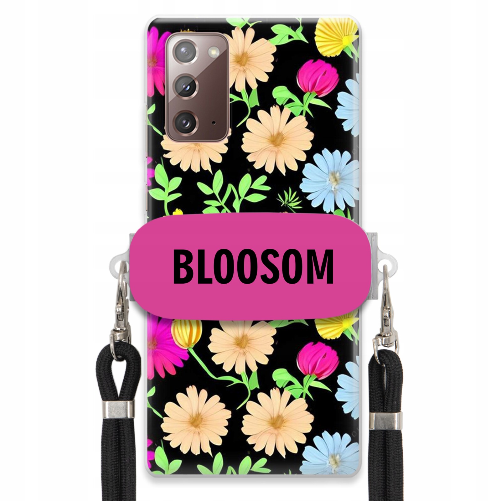 Pouzdro Crossbody Držák Pro Samsung Note 20 Kryt Case Květiny Bloosom Flower