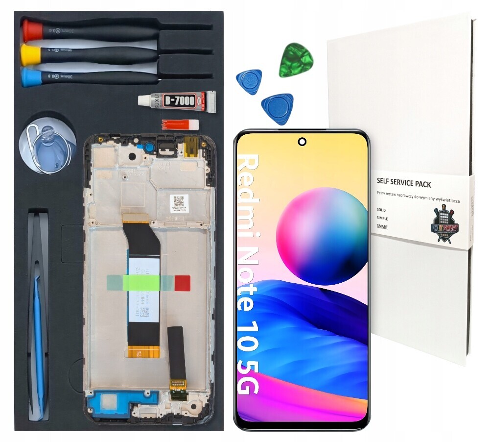 Displej pro Redmi Note 10 5G Opravná sada LCD Rámeček Originál Zila