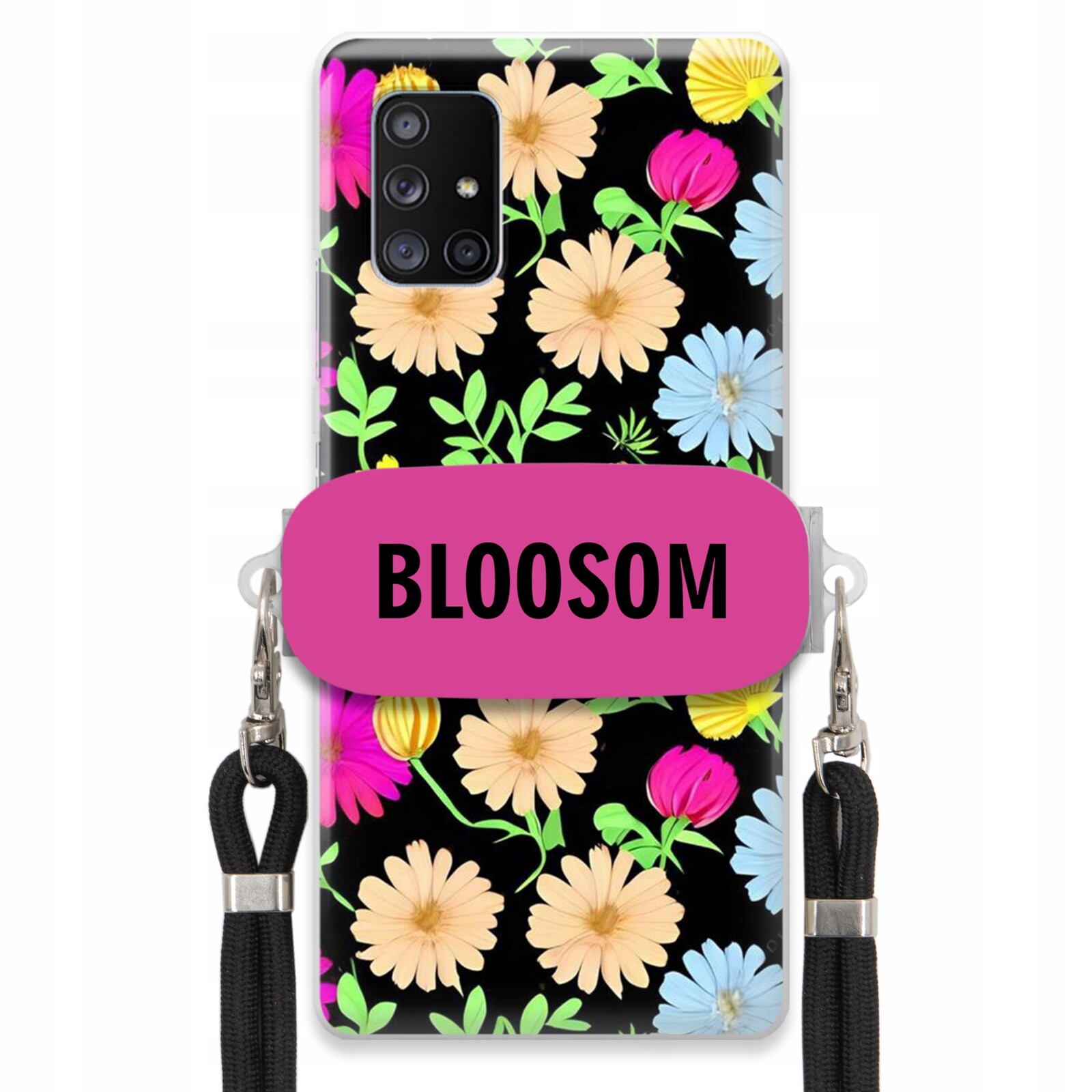 Pouzdro Crossbody Držák Pro Samsung A71 5G Kryt Case Květiny Bloosom Flower
