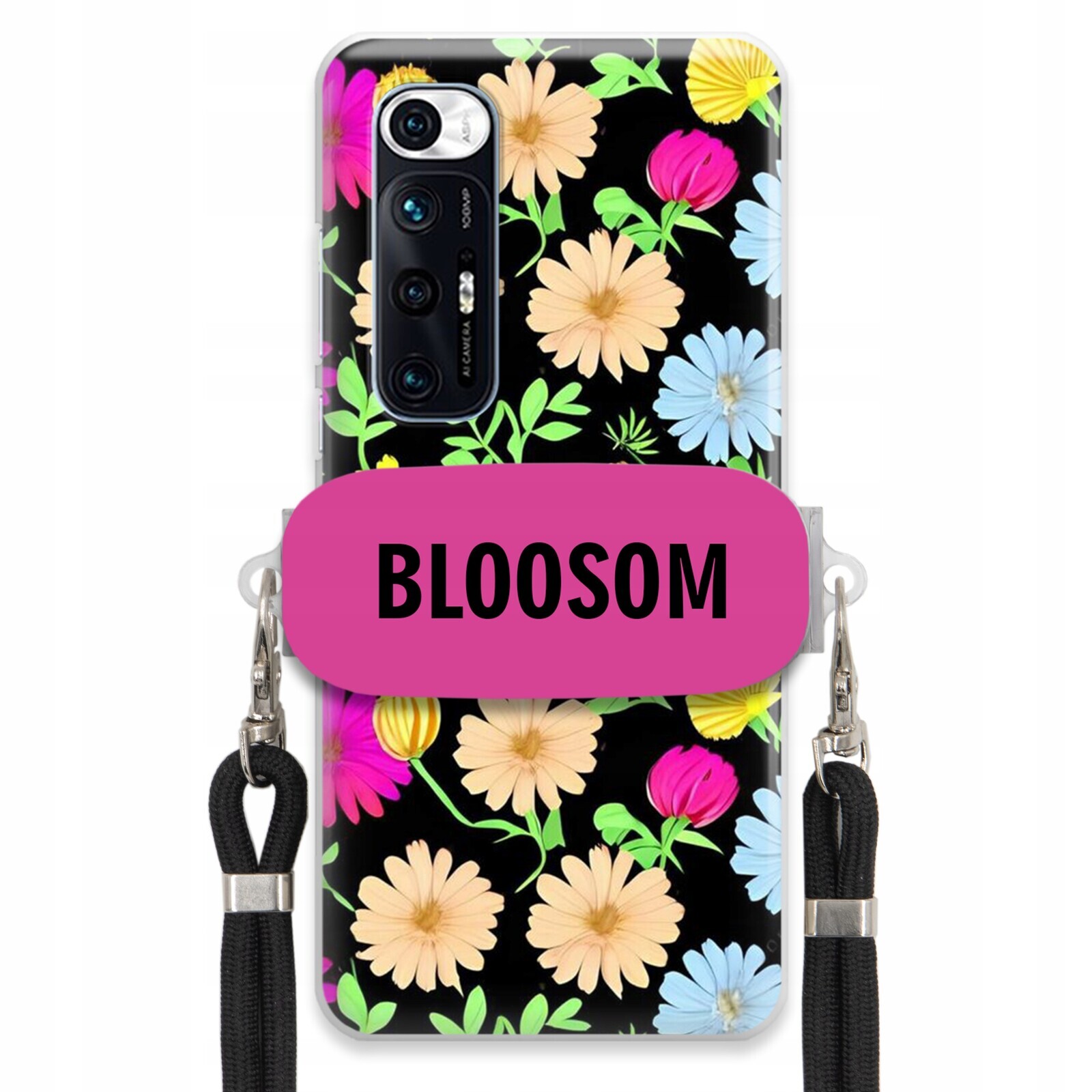 Pouzdro Crossbody Držák Pro Xiaomi MI 10S Kryt Case Květiny Bloosom Flower