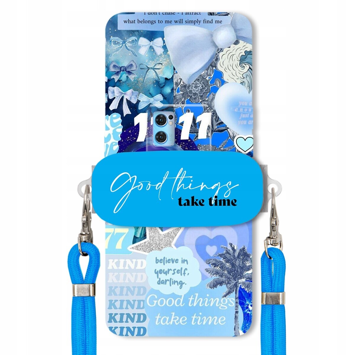 Pouzdro pro Oppo Reno 7 Pro Držák Crossbody vodítko Good Things Sea Lata