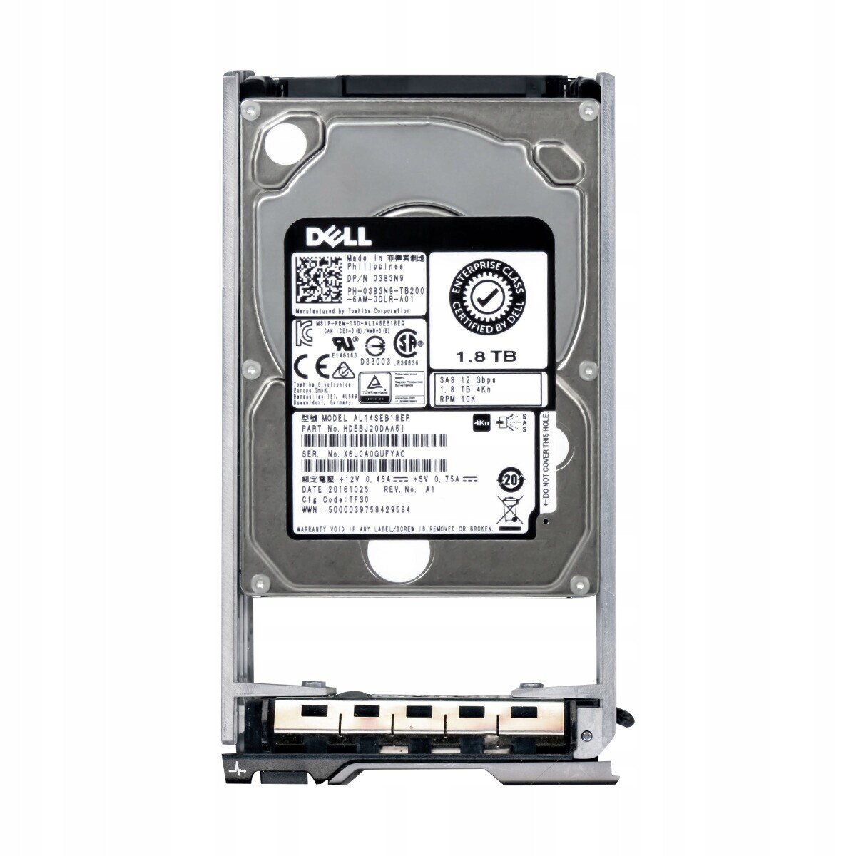Dell 0383N9 1,8 Tb 10K SAS-3 128 Mb 2,5' AL14SEB18EP