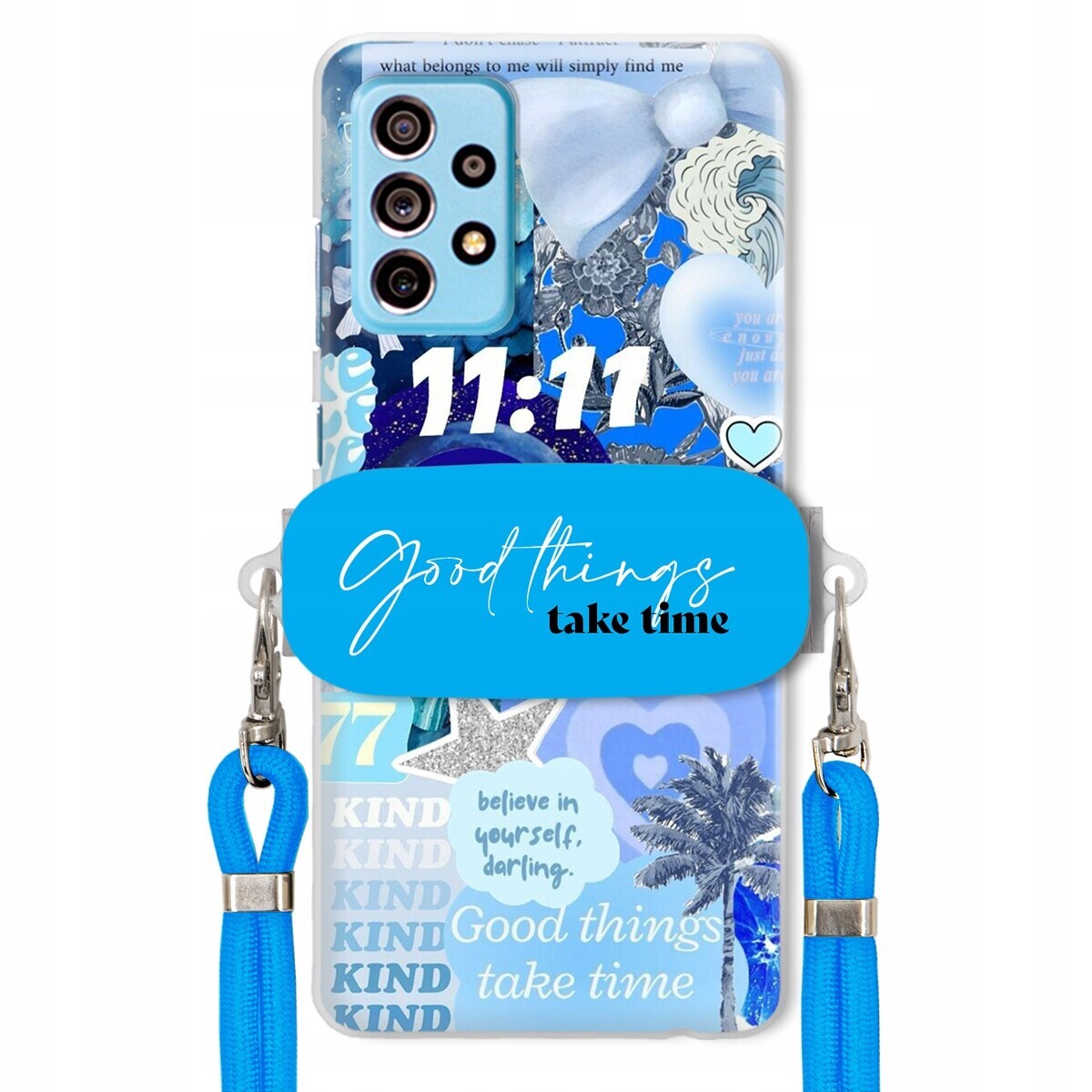 Pouzdro pro Samsung A73 5G Držák Crossbody vodítko Good Things Sea Léta