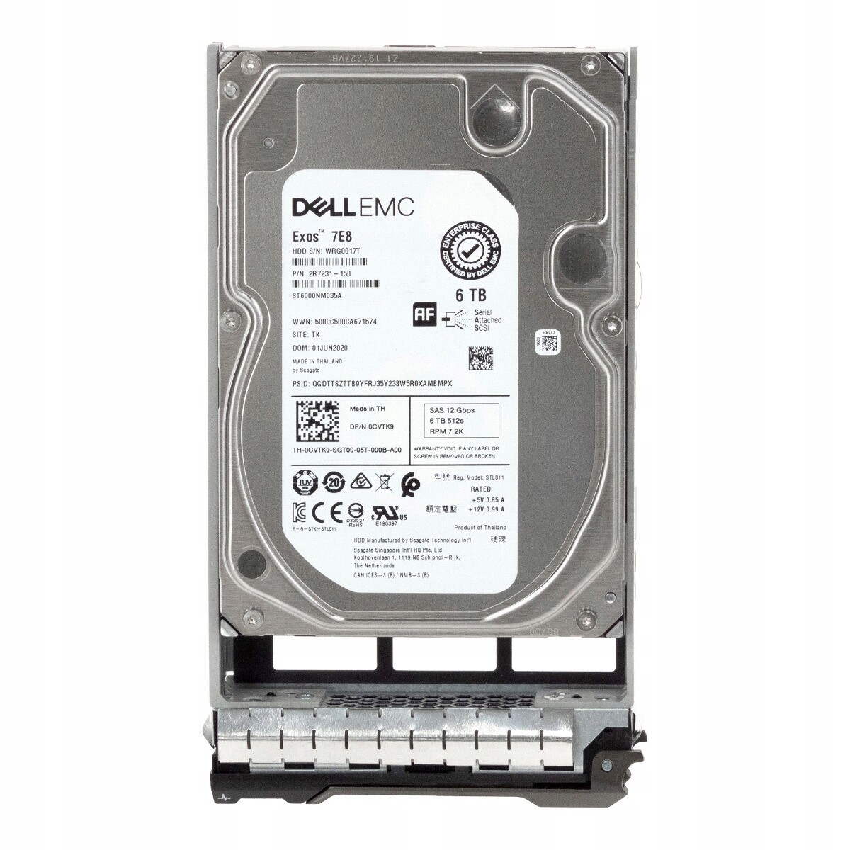 Dell 0CVTK9 6TB 7.2K 256MB SAS-3 3.5'' ST6000NM035A