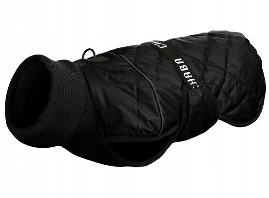 Voděodolná zateplená bunda s rolákem pro psa Chaba Kubrak Chic S černá