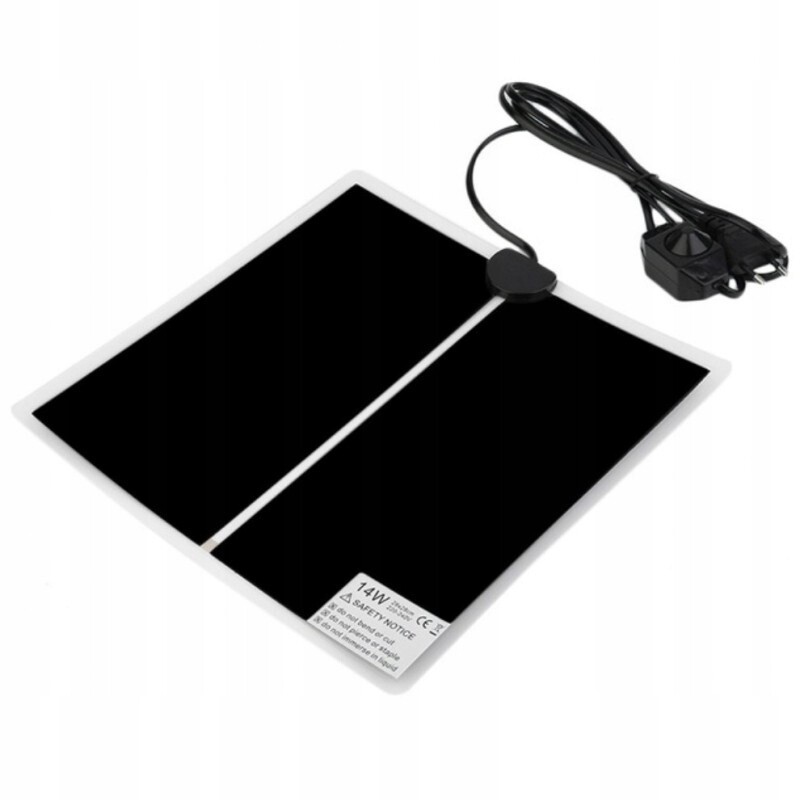 Vyhřívací Podložka Do Terária Vyhřívaná Regulace Výkonu 14W 28X28CM