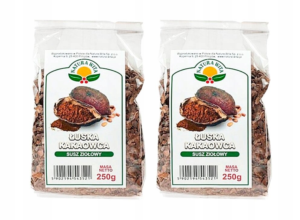 2 x Kakaovník Slupka 250g Natura Wita