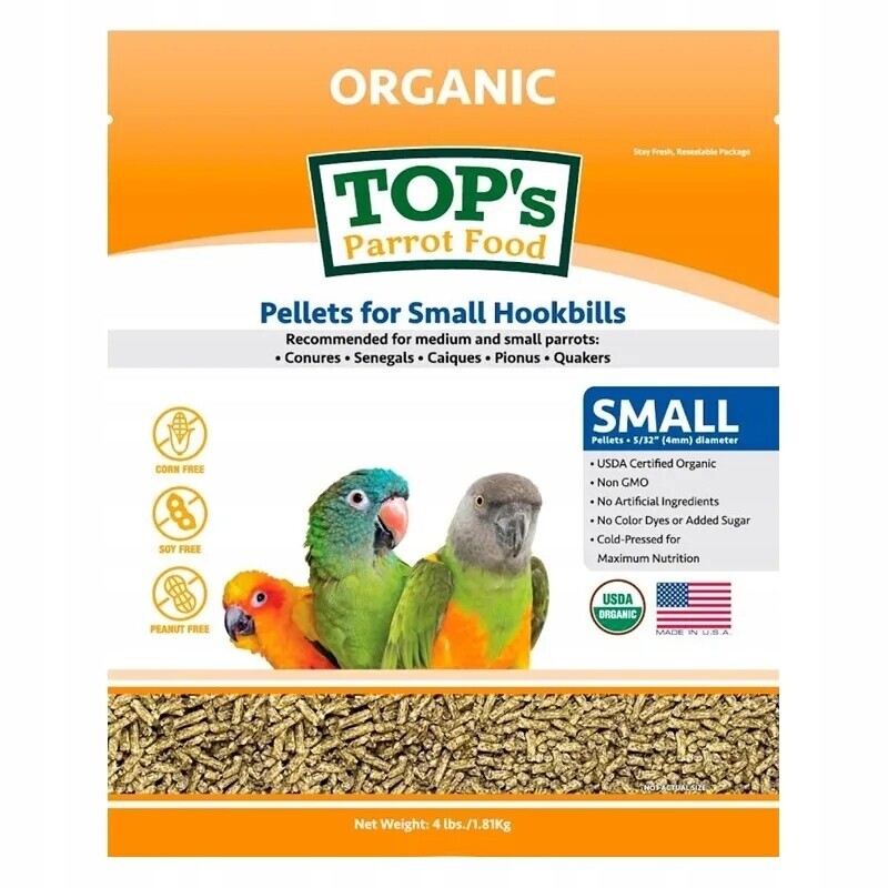 TOP's for small HookBills Granule pro nymfy a jiné malé papoušky 1,36 kg