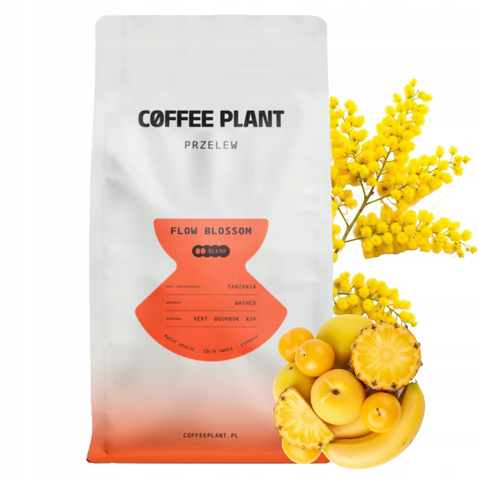 Káva zrnková Coffee Plant Přeliv Flow Blossom 100% Arabika 800 g