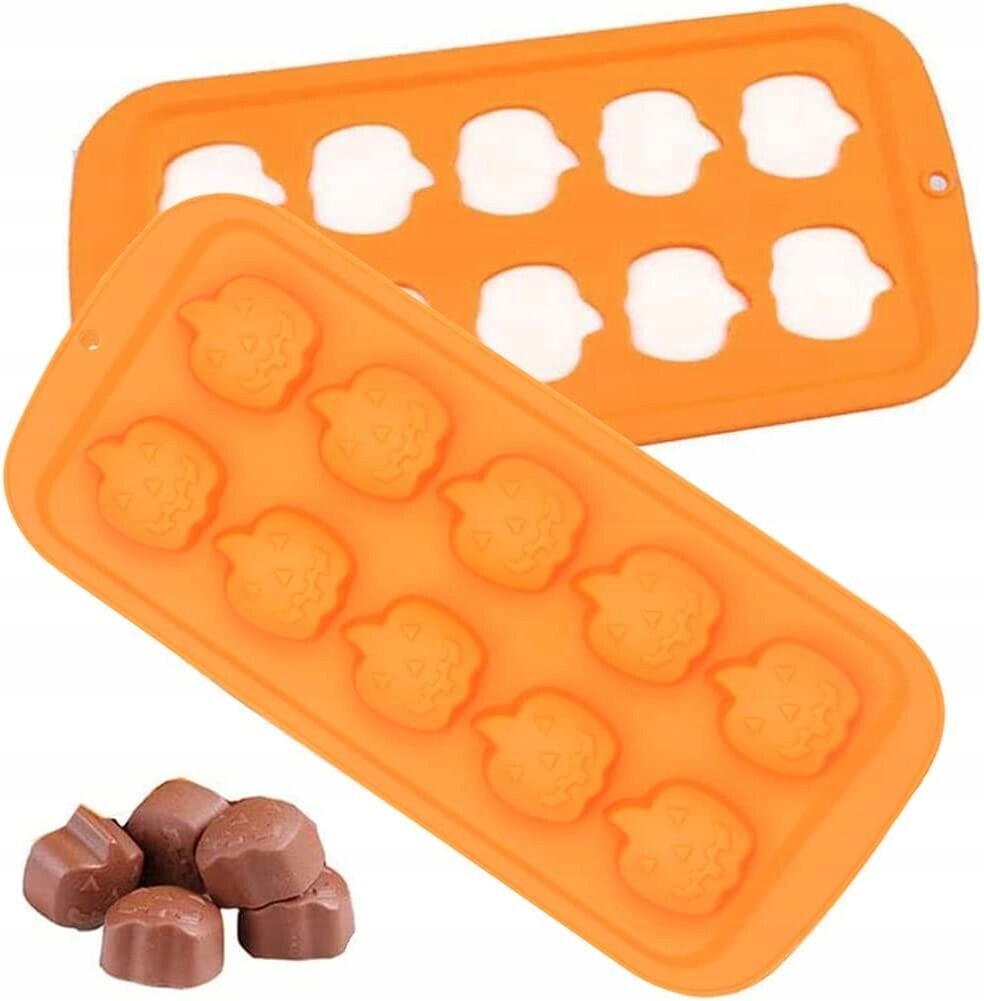 Silikonová forma na pečení dýní 3D, 2 kusy