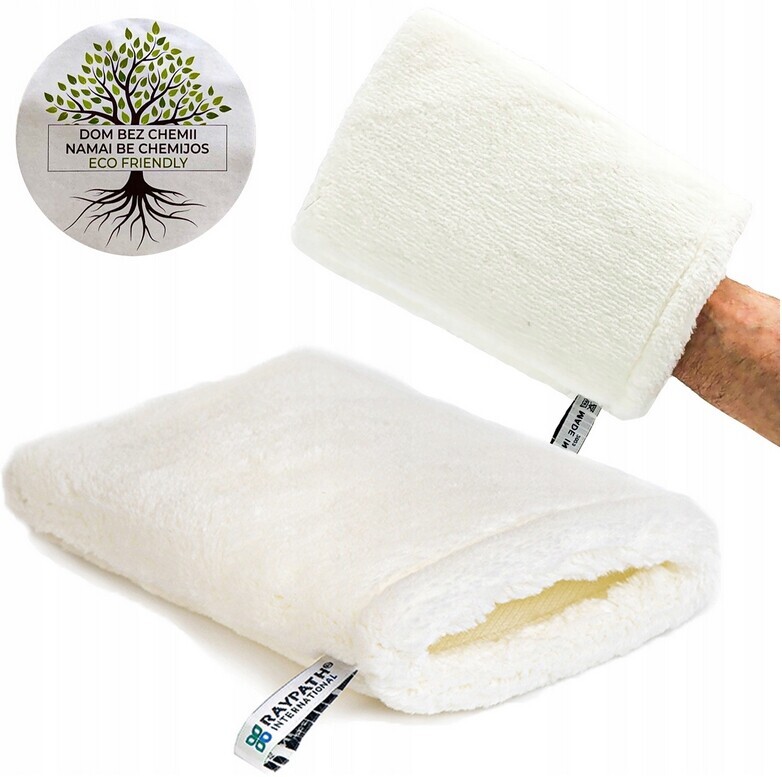 Raypath Bílá Rukavice Pro Mokré Čištění S Nanostříbrem Samotná voda