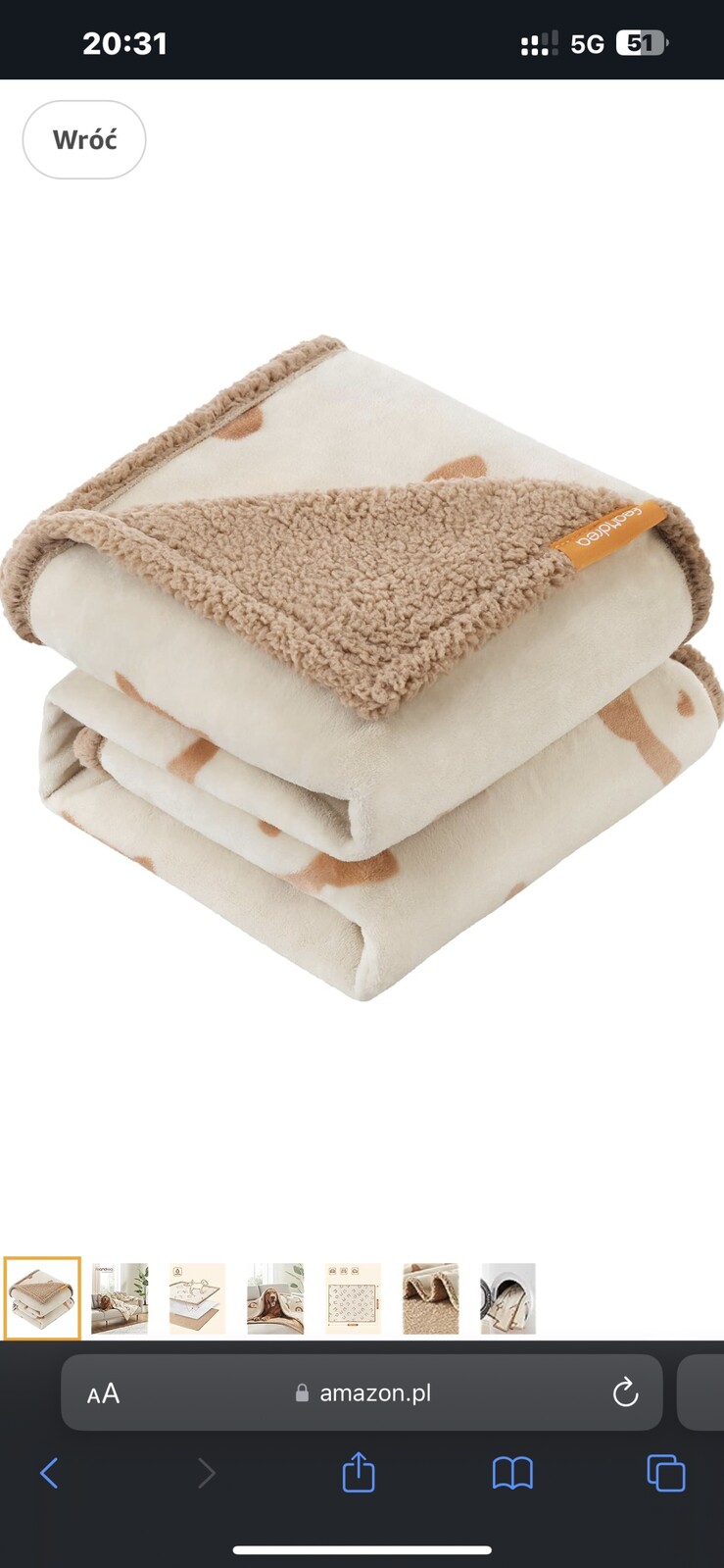 Feandrea deka pro psa béžová 152 cm x 127 cm