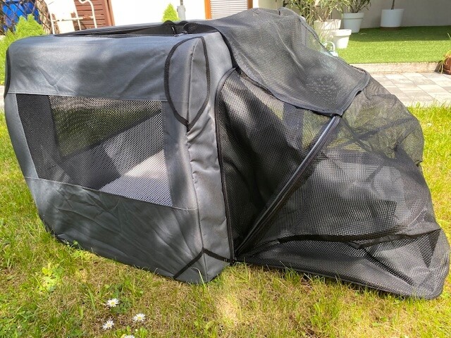 Velká Taška Přepravka pro psa s výběhem, skládací, 90x60x59 cm výběh!