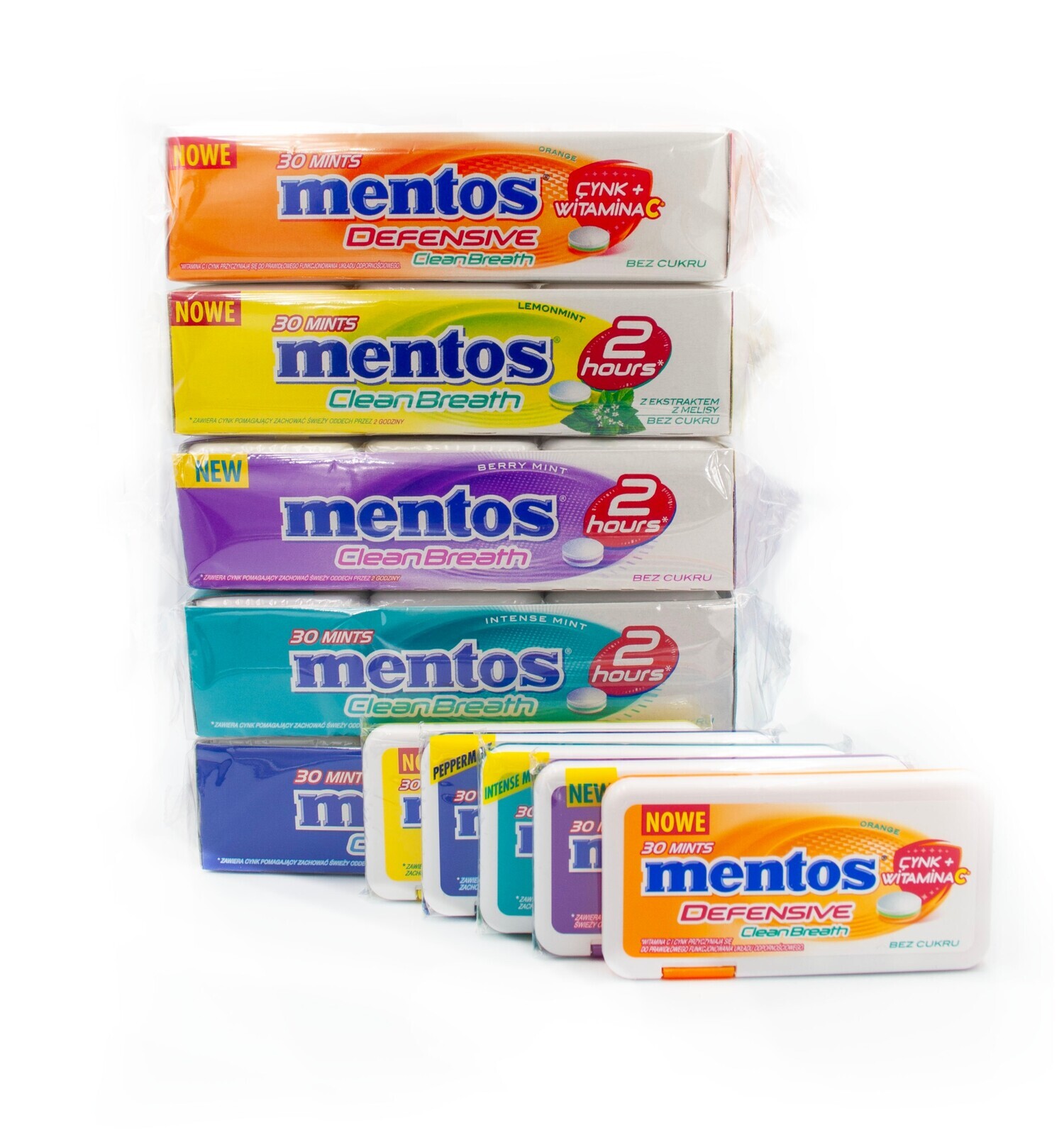 Mentos Clean Breath Sada Ultra Konesera 5 Příchutí 5x12x21g 60 balení