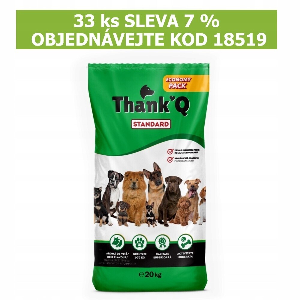 Thank'Q Standard Dog Adult Hovězí 20 kg