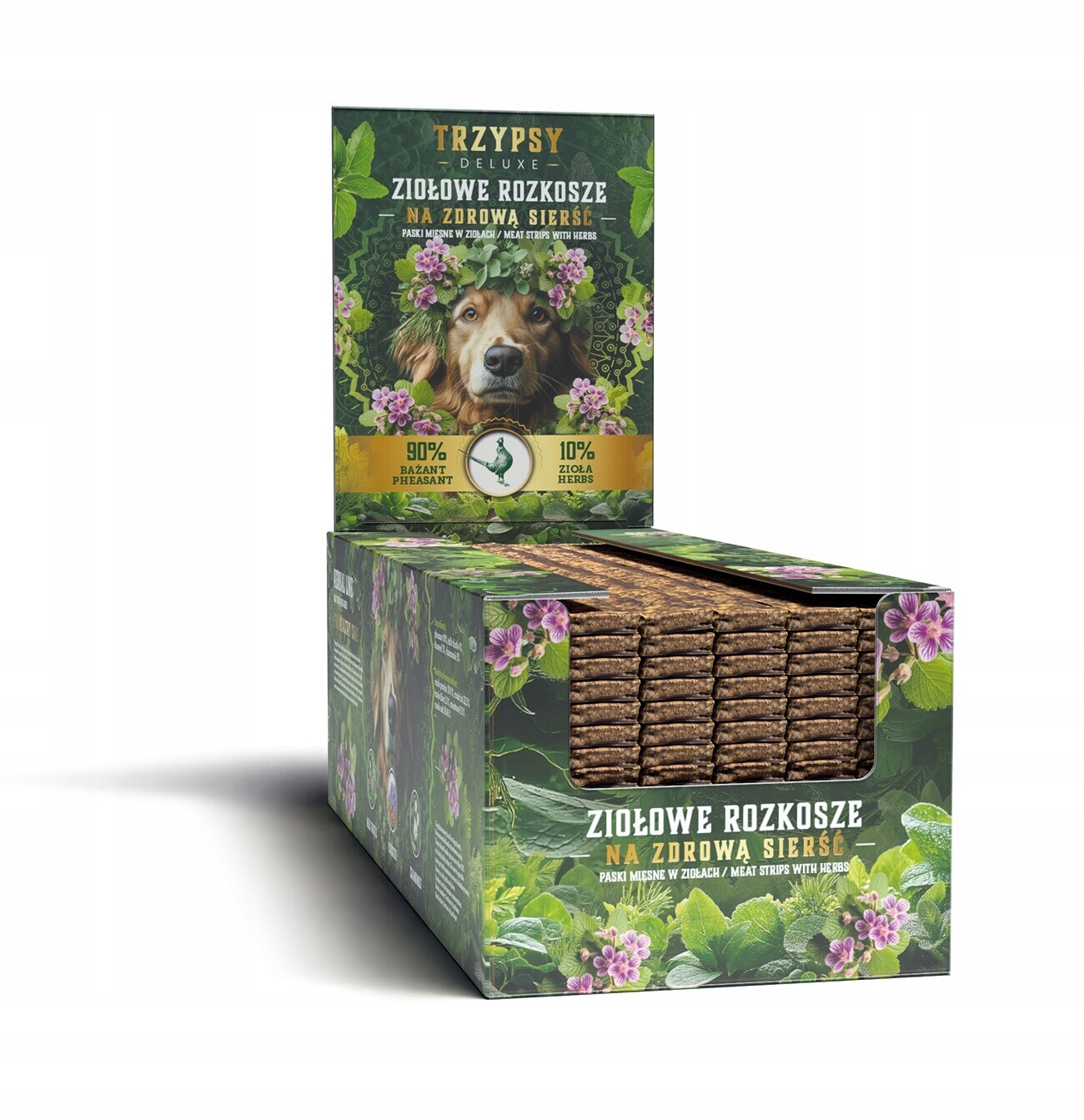 Třipsy Bylinné Rozkoše – Proužky Z Bažanta Na Zdravou Srst 1KG