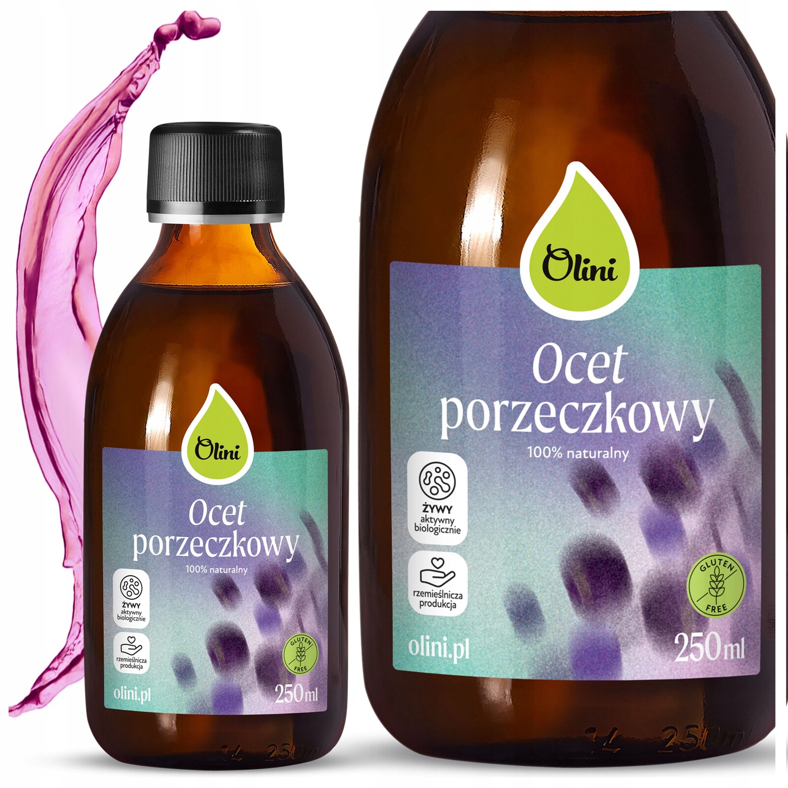 Rybízový ocet Nefiltrovaný 100% přírodní Zdravý 250 ml Olini