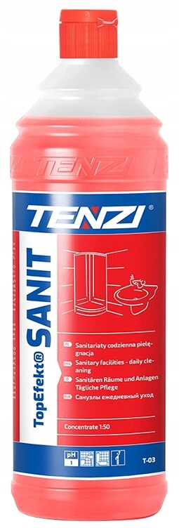 Tenzi TopEfekt Sanit Koncentrát Pro Každodenní Mytí Wc Koupelen 1L