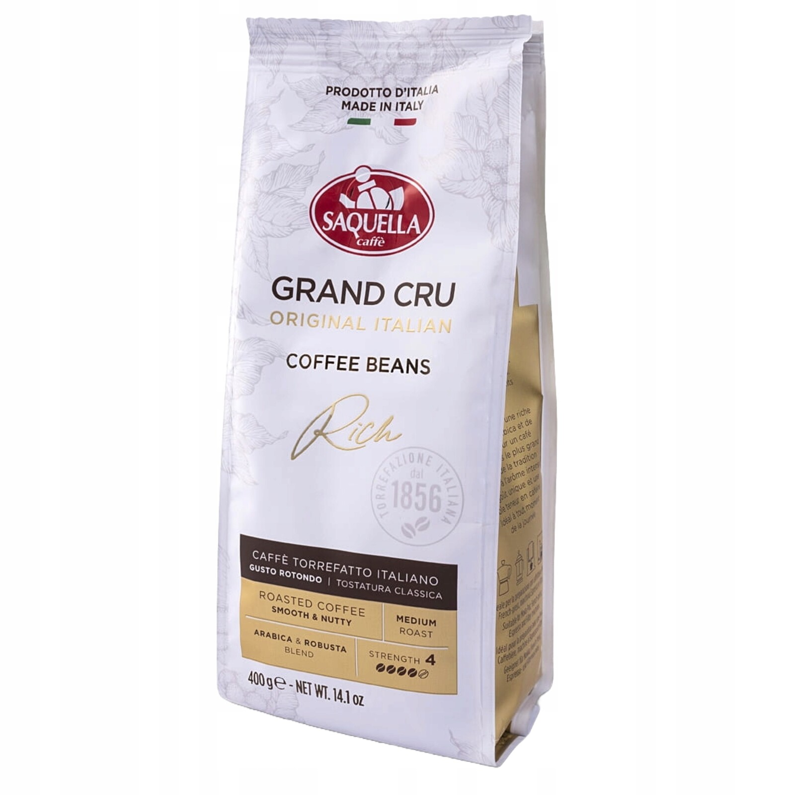 Saquella Káva Grand Cru Rich Italian 400 g Italská